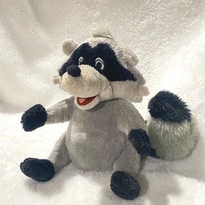 Stuffed Plush Raccoon, Silver Dollar‎ City Souvenir Animal Toy